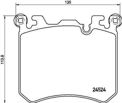 Комплект тормозных колодок, дисковый тормоз BREMBO P 06 077 для ROLLS-ROYCE WRAITH