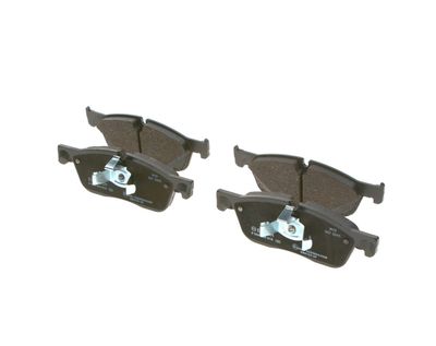 Remblokken set Voor (met een dempingskussen  met slot), past: JAGUAR E-PACE  LAND ROVER DISCOVERY SPORT, RANGE ROVER EVOQUE 1.5H-2.2D 06.11-
