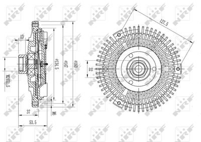 CUPLA VENTILATOR RADIATOR NRF 49581 4