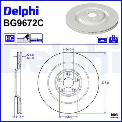 DISC FRANA DELPHI BG9672C