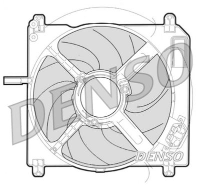 DENSO DER09009 Вентилятор системы охлаждения двигателя  для FIAT MAREA (Фиат Мареа)
