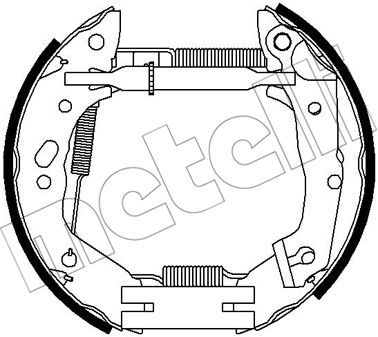 Комплект тормозных колодок METELLI 51-0315 для HYUNDAI PONY