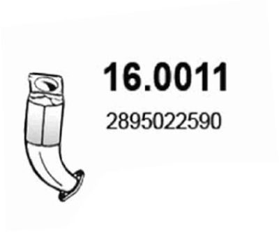 Катализатор ASSO 16.0011 для HYUNDAI LANTRA