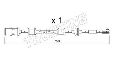 SENZOR DE AVERTIZARE UZURA PLACUTE DE FRANA