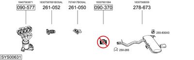 Изпускателна система BOSAL SYS00631