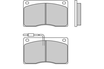 Комплект тормозных колодок, дисковый тормоз E.T.F. 12-0340 для ASTON MARTIN VIRAGE