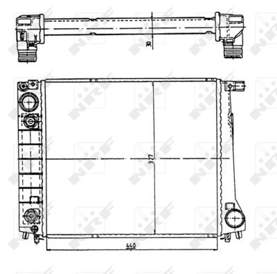 RADIATOR RACIRE MOTOR NRF 51350