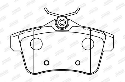BREMSBELAGSATZ SCHEIBENBREMSE JURID 573315J 1
