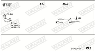 Układ wydechowy WALKER DCK031130