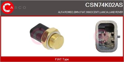 COMUTATOR TEMPERATURA VENTILATOR RADIATOR CASCO CSN74K02AS
