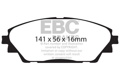 Комплект тормозных колодок, дисковый тормоз EBC Brakes DPX2185 для MAZDA CX-3