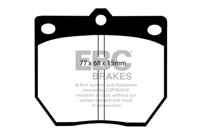 Комплект тормозных колодок, дисковый тормоз EBC Brakes DP273 для NISSAN LAUREL