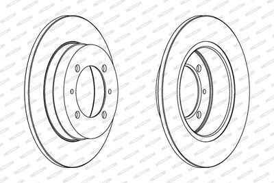 BREMSSCHEIBE FERODO DDF409 1