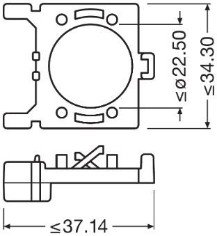 LAMPENFASSUNG HAUPTSCHEINWERFER ams-OSRAM 64210DA02 2