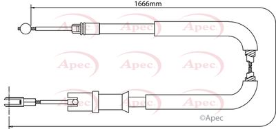 Cable Pull, parking brake APEC CAB1289