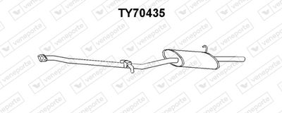 VENEPORTE TY70435 Глушитель выхлопных газов  для TOYOTA TERCEL (Тойота Теркел)