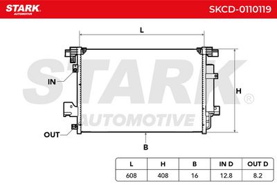 кондензатор, климатизация STARK SKCD-0110119