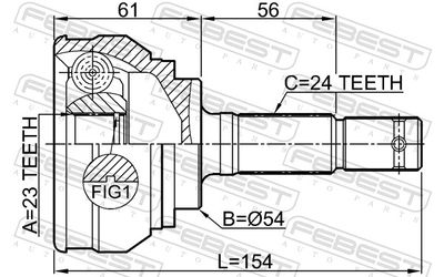 Joint Kit, drive shaft 3510-CK