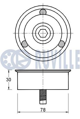 ROLA GHIDARE/CONDUCERE CUREA TRANSMISIE RUVILLE 541605 1