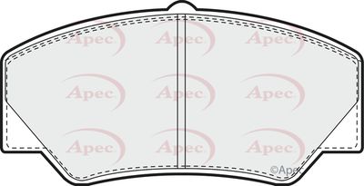 Brake Pad Set APEC PAD497