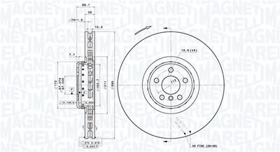 BREMSSCHEIBE MAGNETI MARELLI 360406209204