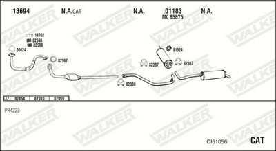 Изпускателна система WALKER CI61056