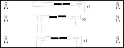 Комплект проводов зажигания LEMARK HOES853 для JEEP CHEROKEE
