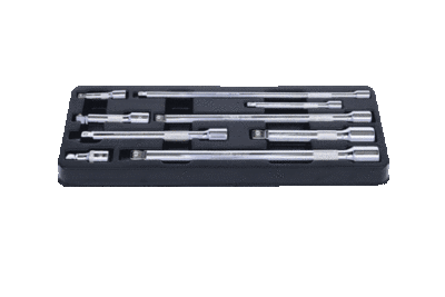 Ks Tools - Sada klbových predĺžení 1/4"+3/8"+1/2", 9ks