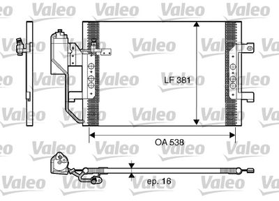 VALEO 817659 Радіатор кондиціонера для MERCEDES-BENZ (Мерседес)