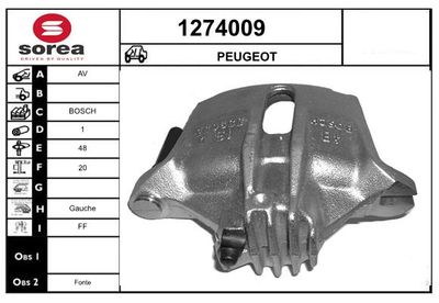 BREMSSATTEL SNRA 1274009