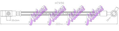 KAWE H7490 Тормозной шланг  для INFINITI  (Инфинити М45)