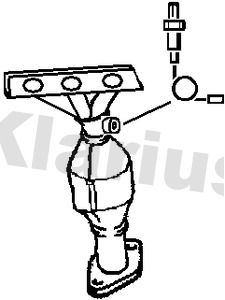 KLARIUS 322463 Катализатор  для LAND ROVER FREELANDER I (L314) 2.5 V6 4x4