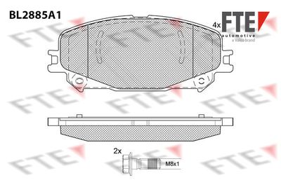 Комплект тормозных колодок, дисковый тормоз FTE 9011125 для RENAULT TALISMAN