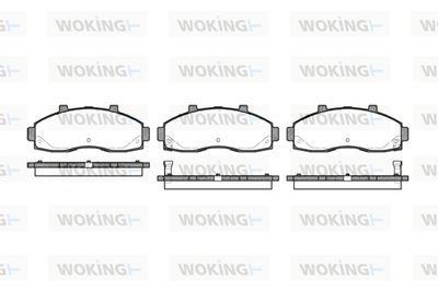 Комплект тормозных колодок, дисковый тормоз WOKING P7623.02 для KIA PREGIO