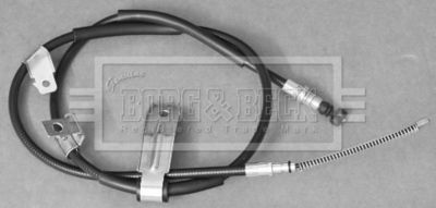 Тросик, cтояночный тормоз BORG & BECK BKB3319 для CHEVROLET SPARK