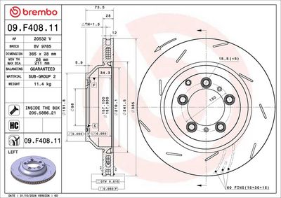 Tarcza hamulcowa AP 20532V