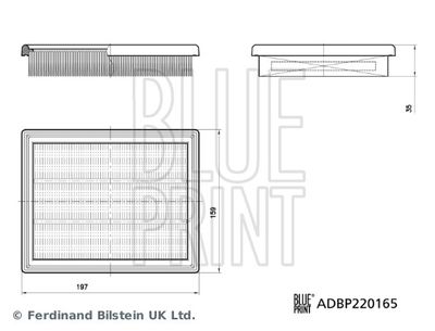 Filtr powietrza BLUE PRINT ADBP220165