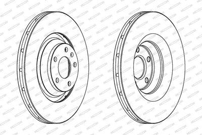 BREMSSCHEIBE FERODO DDF1238C1 1