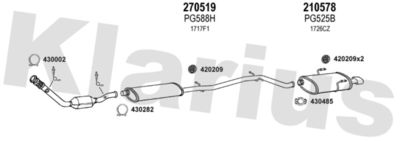 Układ wydechowy KLARIUS 630841E