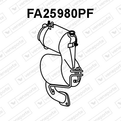 Катализатор СКВ VENEPORTE FA25980PF для FIAT 500L