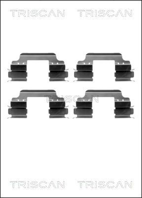 Комплектующие, колодки дискового тормоза TRISCAN 8105 101635 для RENAULT CAPTUR