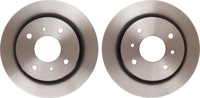 Brake disc Achter Links/Rechts past: NISSAN ALMERA II, PRIMERA 1.5-2.2D 06.90-11.06