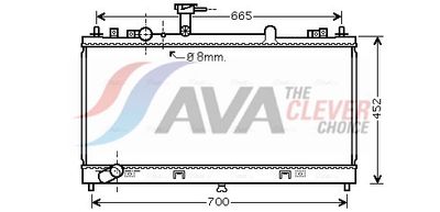 радиатор, охлаждане на двигателя AVA Clever Choice MZ2224