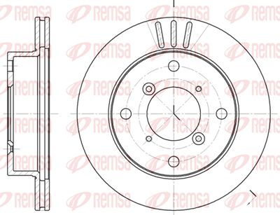 Тормозной диск REMSA 6399.10 для CHEVROLET METRO