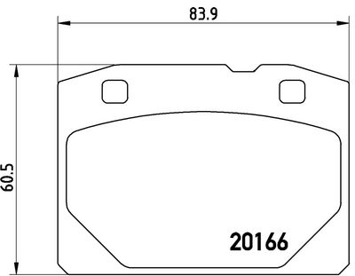 BREMSBELAGSATZ SCHEIBENBREMSE BREMBO P41001 1