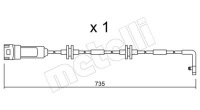 SENZOR DE AVERTIZARE UZURA PLACUTE DE FRANA