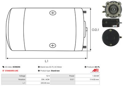 MOTOR ELECTRIC AS-PL DC9025S 3