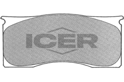 комплект спирачно феродо, дискови спирачки ICER 180076