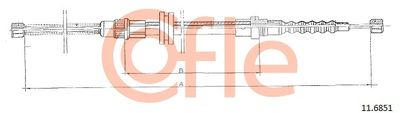 Тросик, cтояночный тормоз COFLE 92.11.6851 для RENAULT MASTER