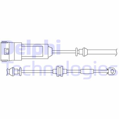 Сигнализатор, износ тормозных колодок DELPHI LZ0166 для FIAT CROMA